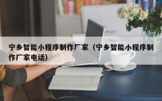 漳浦宁乡智能小程序制作厂家（宁乡智能小程序制作厂家电话）